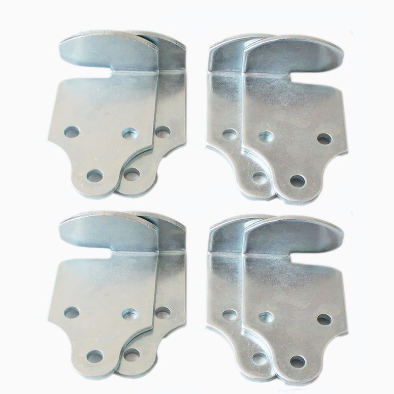 X-Haibei 8 Pack Trailer Stake Rack Corner Connector Brackets Straight Wood Sides Latch Rack Set - Image 4
